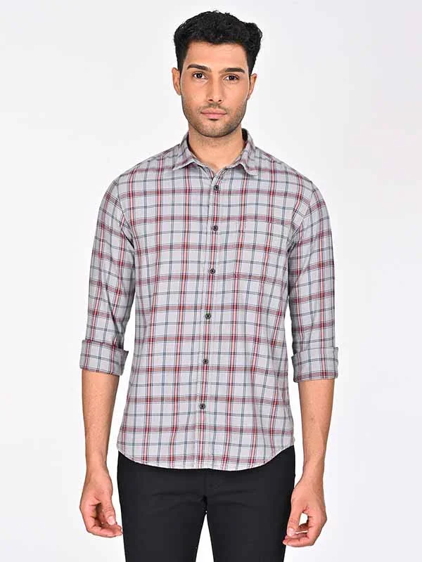 Men's Check Full Sleeves Cotton Shirt - Image 5