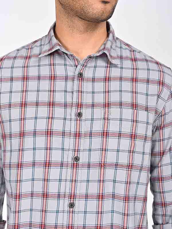 Men's Check Full Sleeves Cotton Shirt - Image 7