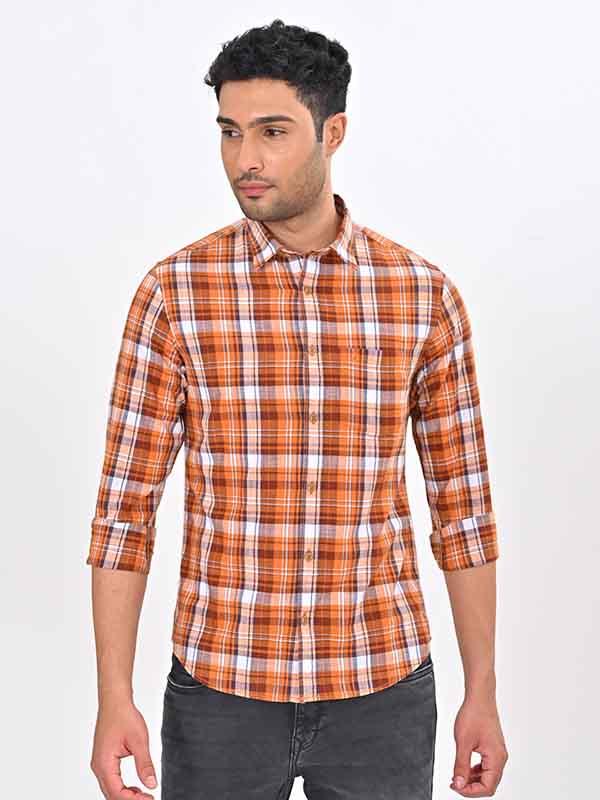 Men's Check Full Sleeves Cotton Shirt - Image 2
