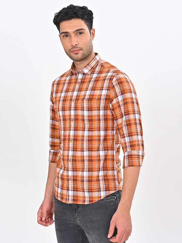 Men's Check Full Sleeves Cotton Shirt - Image 4