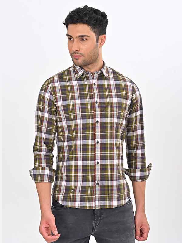 Men's Check Full Sleeves Cotton Shirt - Image 6