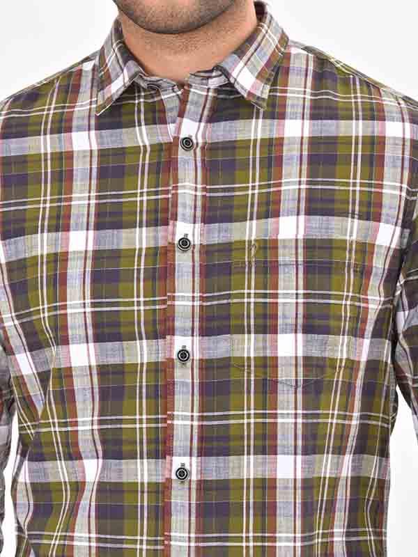 Men's Check Full Sleeves Cotton Shirt - Image 7
