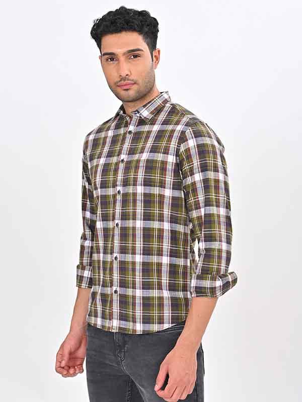 Men's Check Full Sleeves Cotton Shirt - Image 8