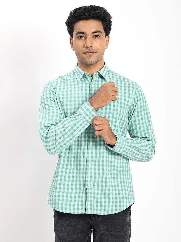 Men's Check Full Sleeves Cotton Shirt