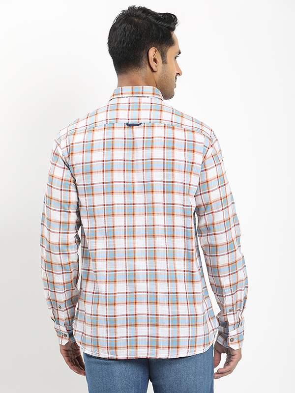 Men's Check Full Sleeves Cotton Shirt - Image 10
