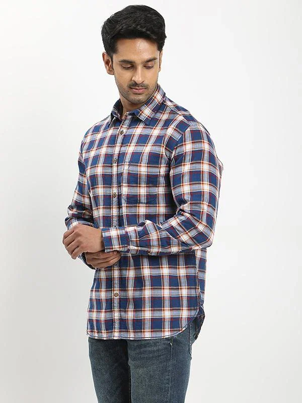 Men's Check Full Sleeves Cotton Shirt - Image 2