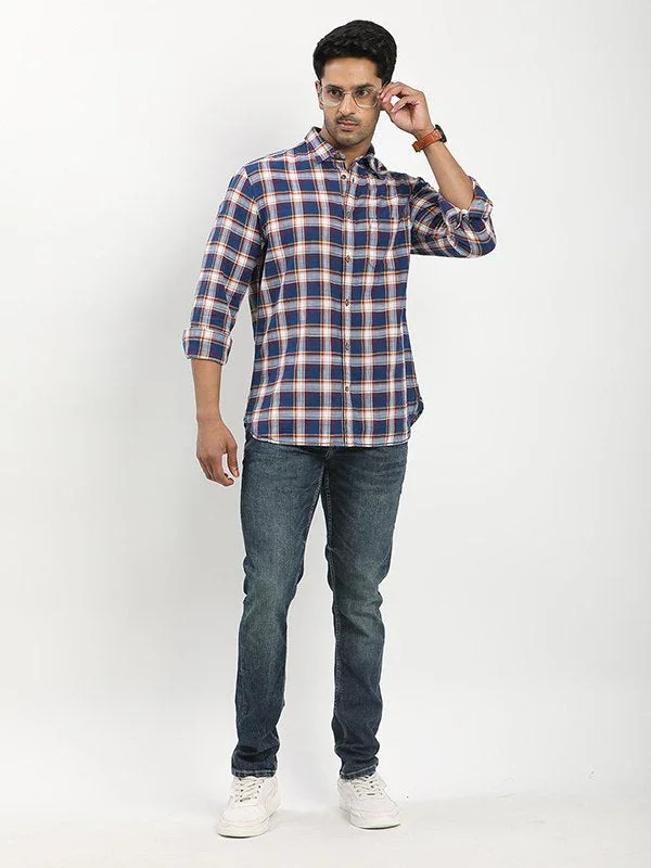 Men's Check Full Sleeves Cotton Shirt - Image 4