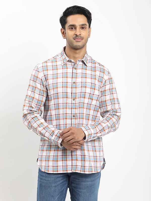 Men's Check Full Sleeves Cotton Shirt - Image 6