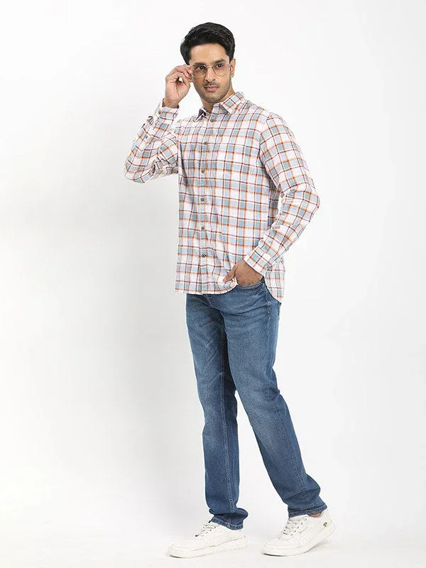 Men's Check Full Sleeves Cotton Shirt - Image 9
