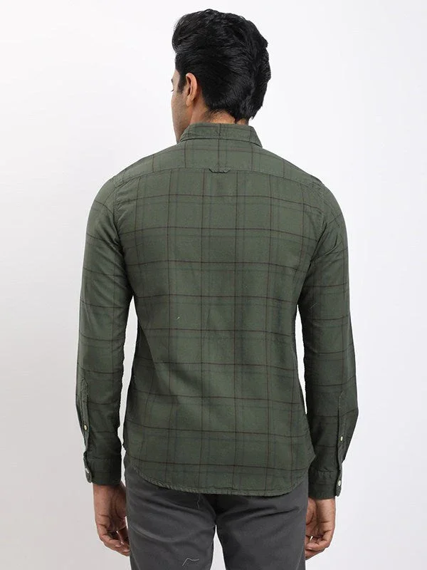 Men's Check Full Sleeves Cotton Shirt - Image 3