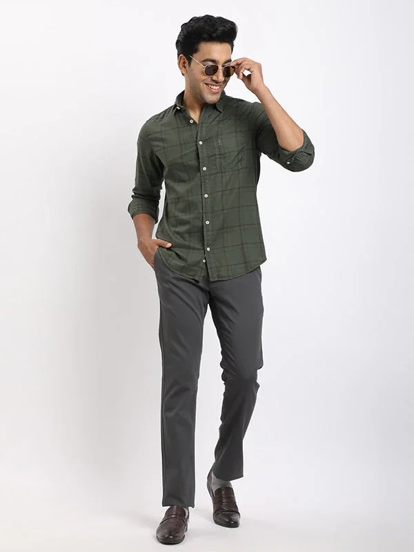 Men's Check Full Sleeves Cotton Shirt - Image 4