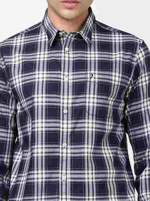 Men's Check Full Sleeves Cotton Shirt - Image 3