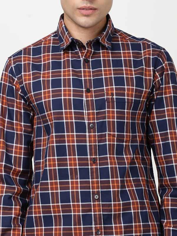 Men's Check Full Sleeves Cotton Shirt - Image 4