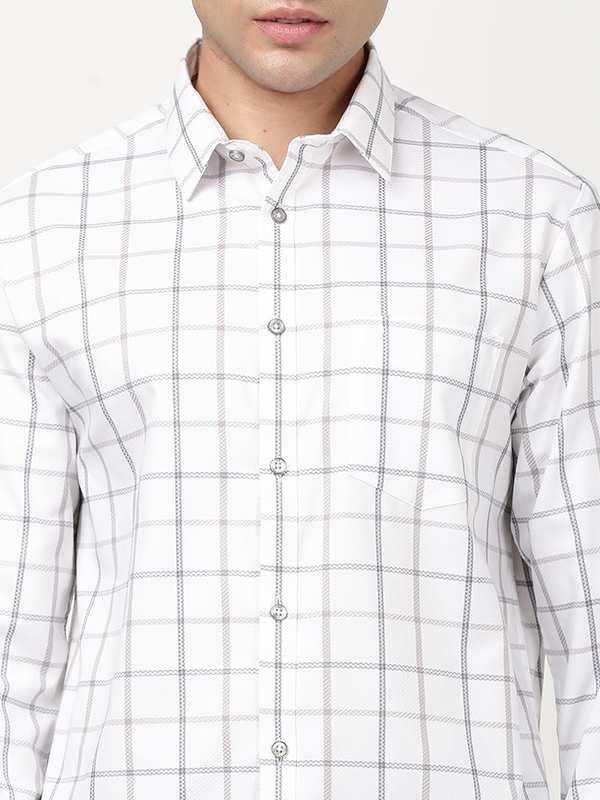 Men's Check Full Sleeves Cotton Shirt - Image 3