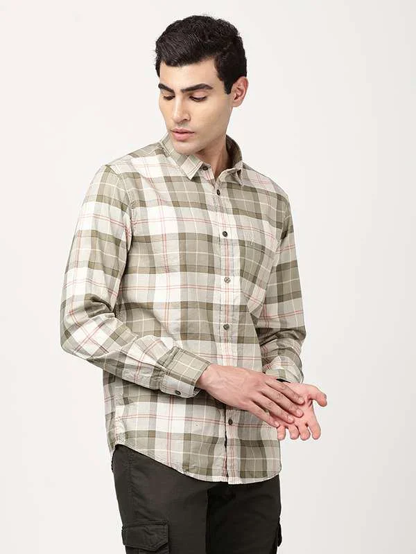 Men's Check Full Sleeves Cotton Shirt - Image 3