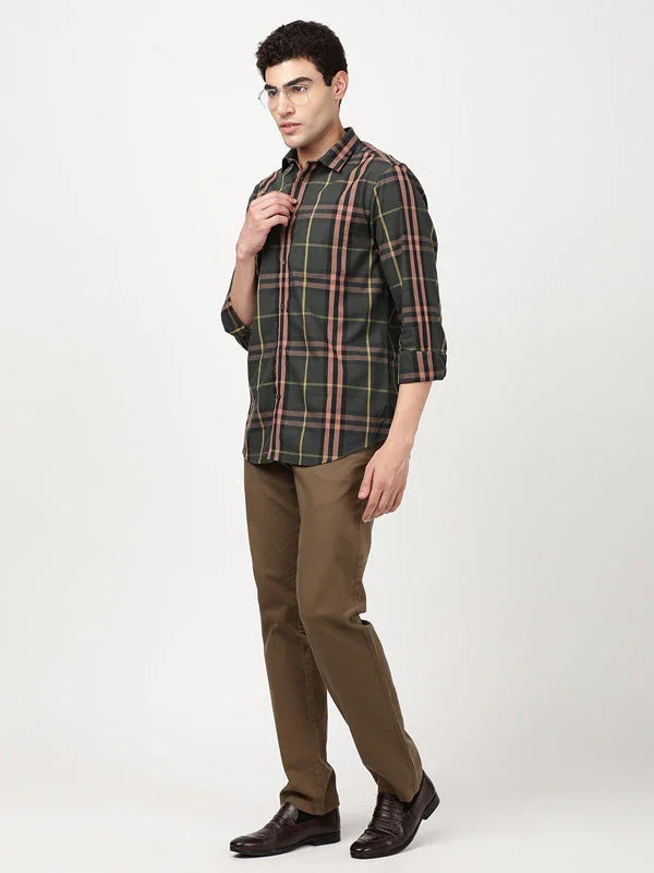 Men's Check Full Sleeves Cotton Shirt - Image 4