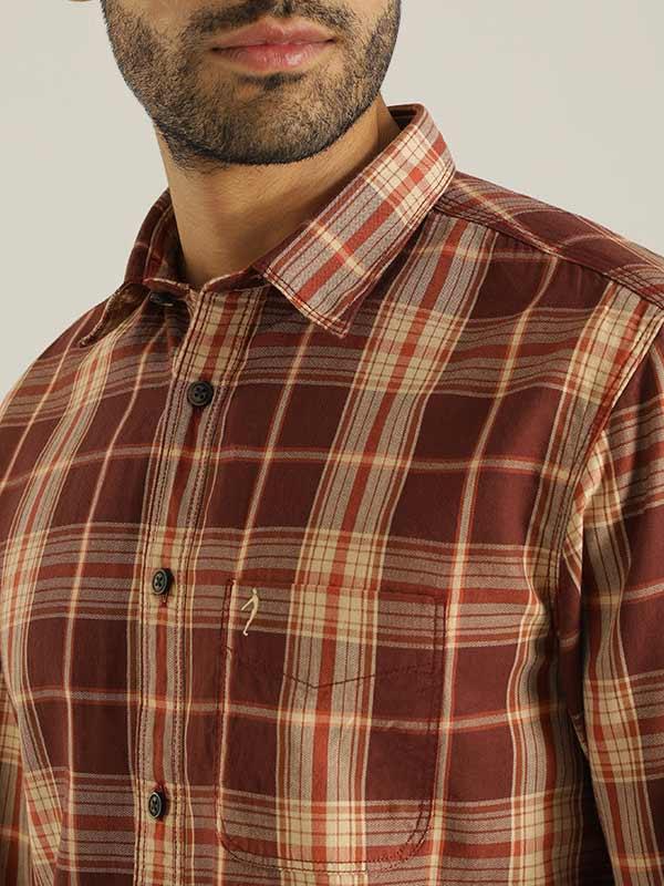 Men's Check Full Sleeves Cotton Shirt - Image 3