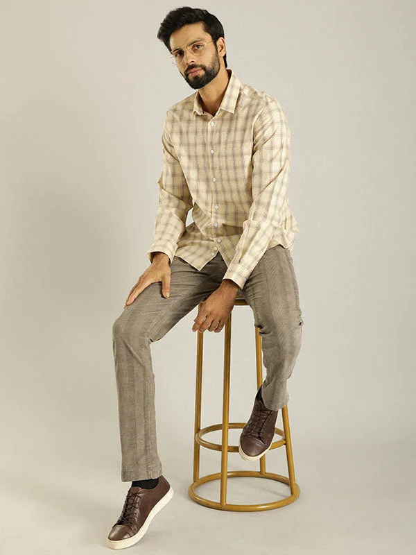 Men's Check Full Sleeves Cotton Shirt - Image 2