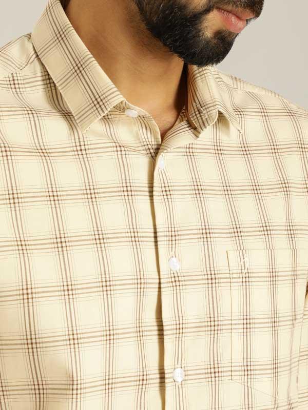 Men's Check Full Sleeves Cotton Shirt - Image 4