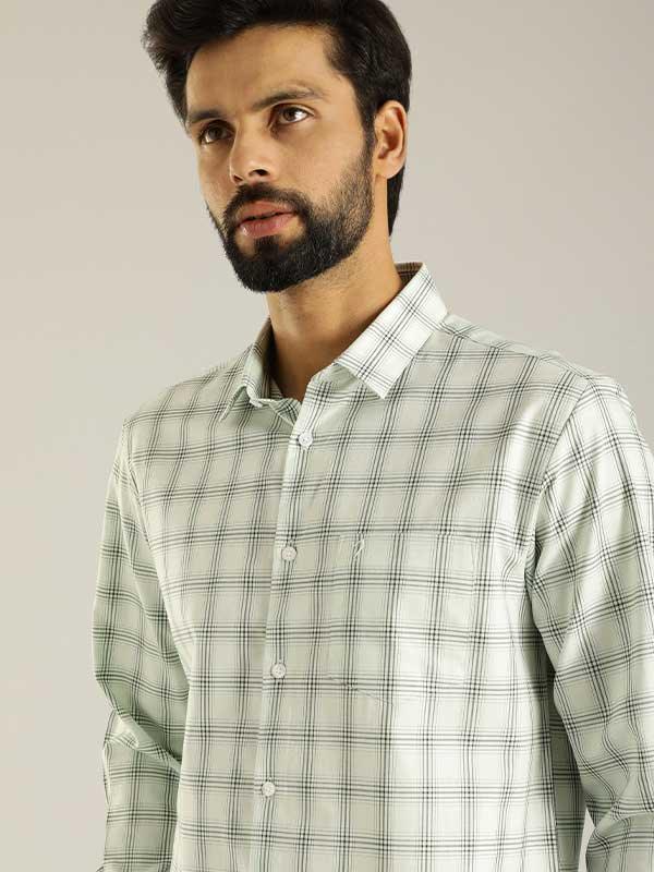 Men's Check Full Sleeves Cotton Shirt - Image 5
