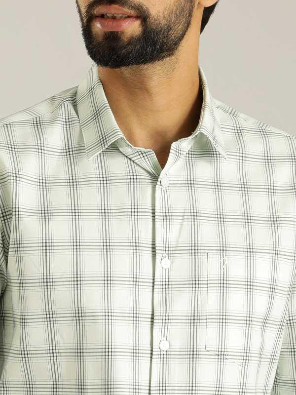 Men's Check Full Sleeves Cotton Shirt - Image 8