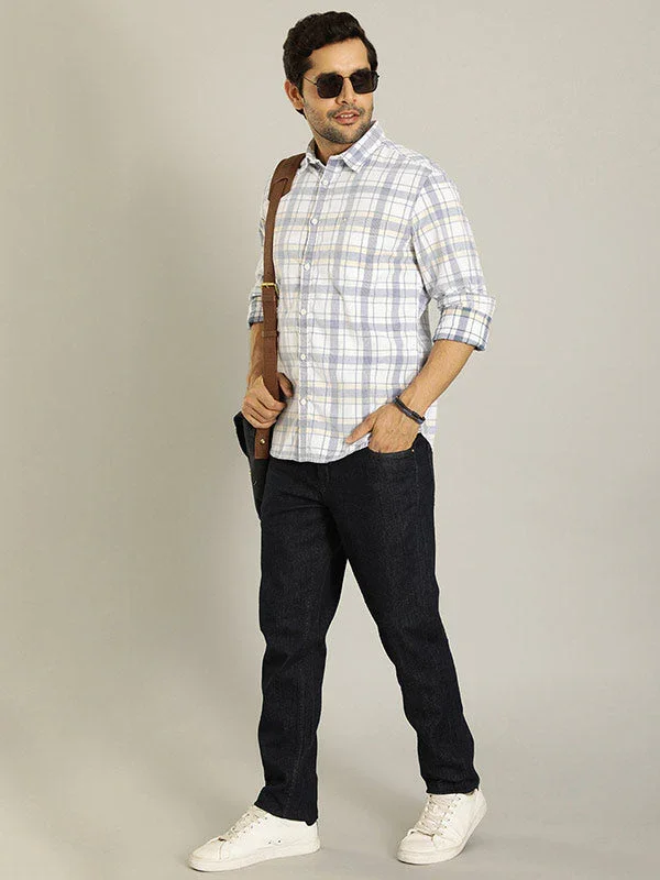 Men's Check Full Sleeves Cotton Shirt - Image 4