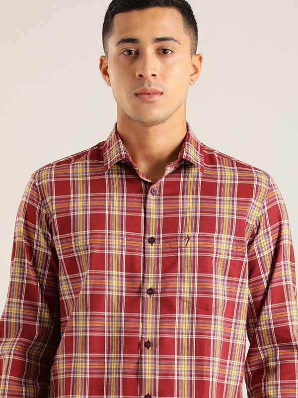 Men's Check Full Sleeves Cotton Shirt