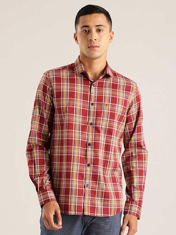 Men's Check Full Sleeves Cotton Shirt - Image 2