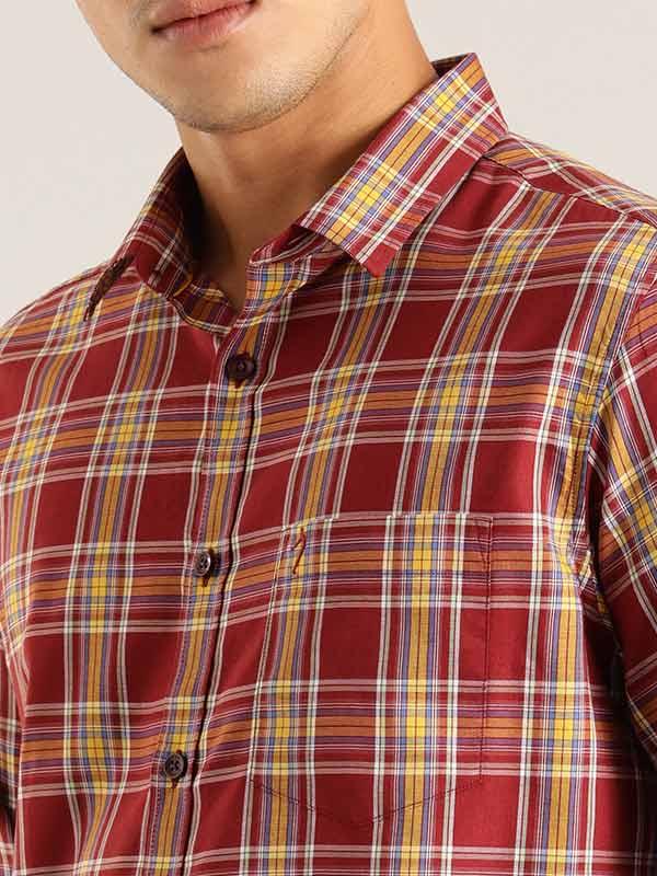 Men's Check Full Sleeves Cotton Shirt - Image 3