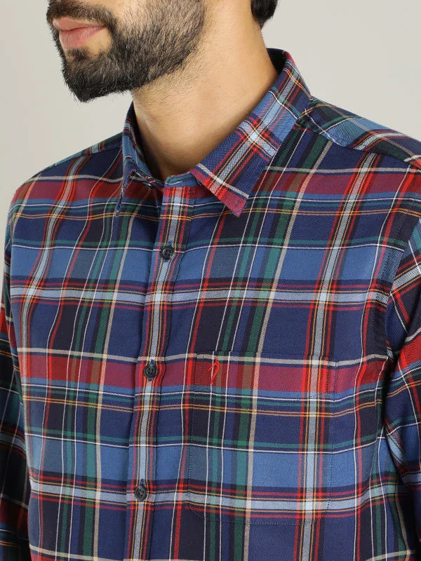 Men's Check Full Sleeves Cotton Shirt - Image 2