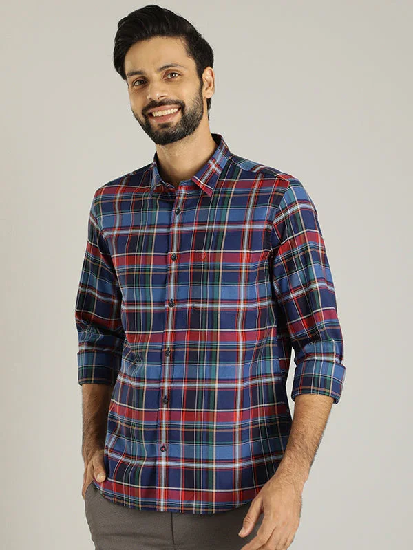 Men's Check Full Sleeves Cotton Shirt - Image 3