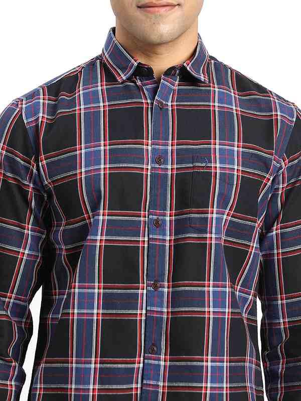 Men's Check Full Sleeves Cotton Shirt - Image 3