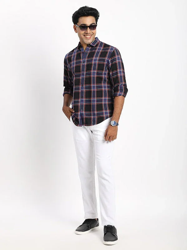 Men's Check Full Sleeves Cotton Shirt - Image 5