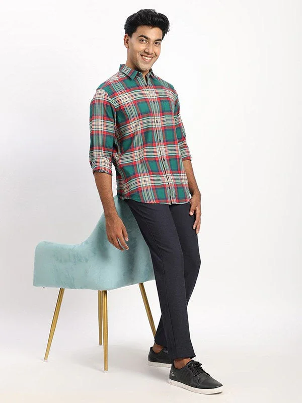 Men's Check Full Sleeves Cotton Shirt - Image 5
