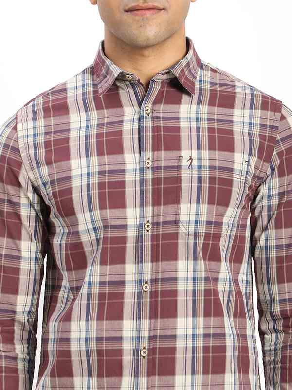 Men's Check Full Sleeves Cotton Shirt - Image 3