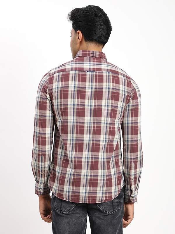 Men's Check Full Sleeves Cotton Shirt - Image 4