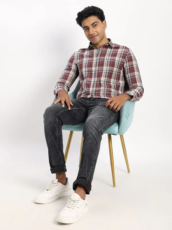 Men's Check Full Sleeves Cotton Shirt - Image 5