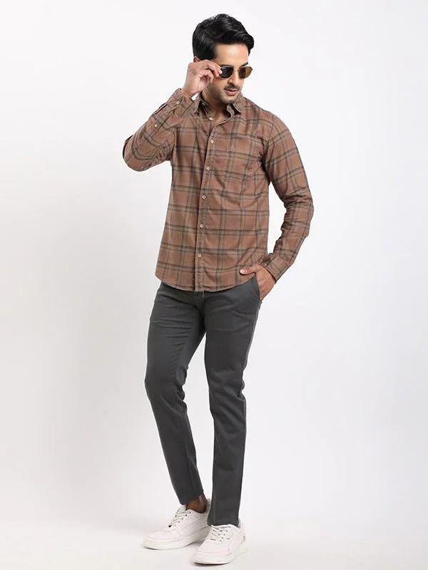 Men's Check Full Sleeves Cotton Shirt - Image 5