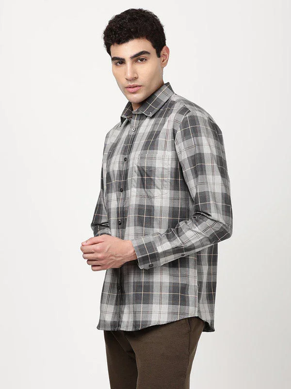 Men's Check Full Sleeves Cotton Shirt - Image 2