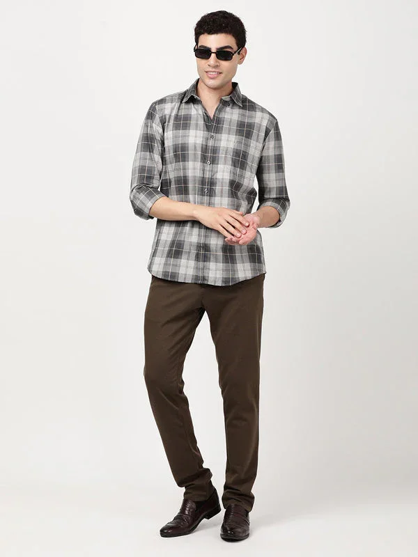 Men's Check Full Sleeves Cotton Shirt - Image 4
