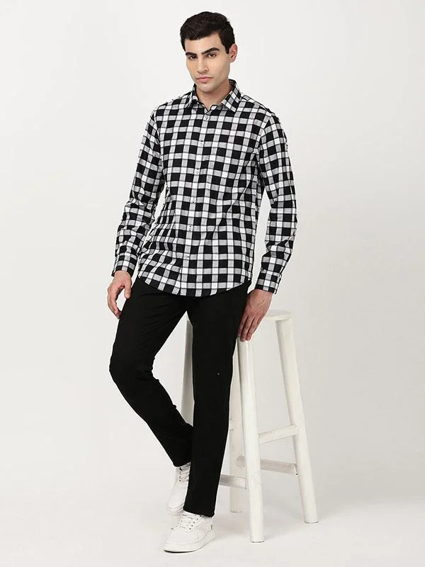 Men's Check Full Sleeves Cotton Shirt - Image 4