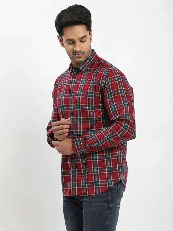 Men's Check Full Sleeves Cotton Shirt - Image 2
