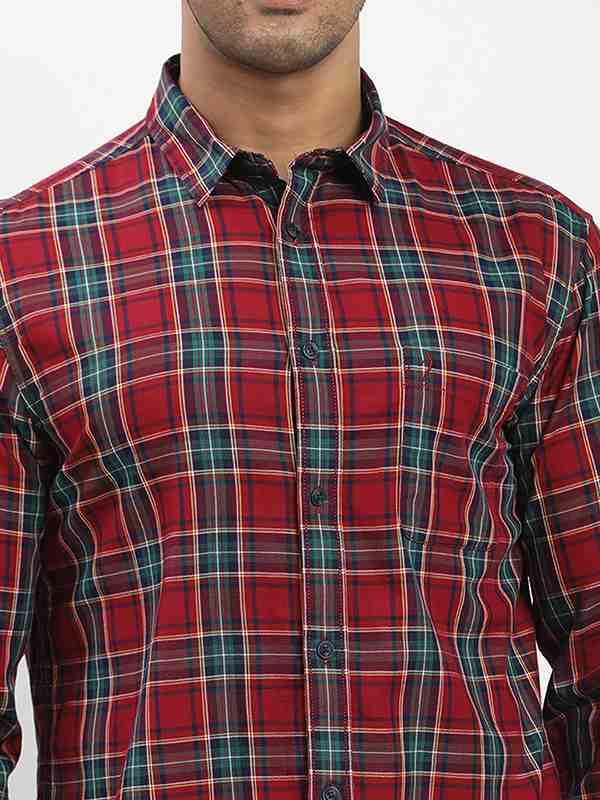 Men's Check Full Sleeves Cotton Shirt - Image 3