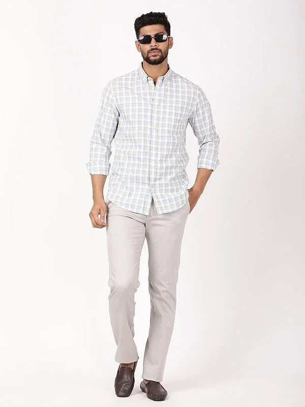 Men's Check Full Sleeves Cotton Shirt - Image 9