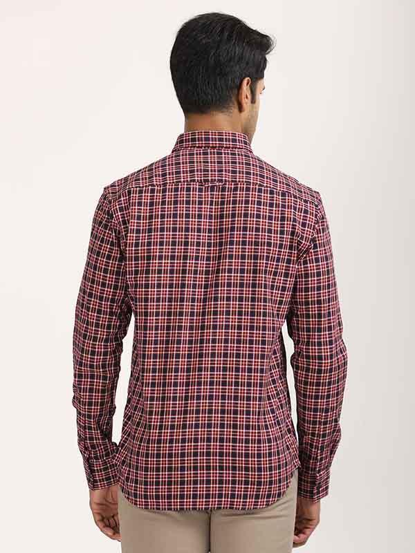 Men's Check Full Sleeves Cotton Shirt - Image 4