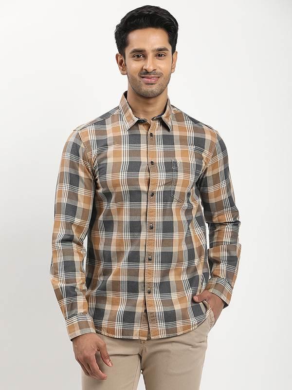 Men's Check Full Sleeves Cotton Shirt