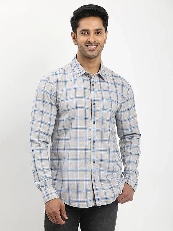 Men's Check Full Sleeves Cotton Shirt