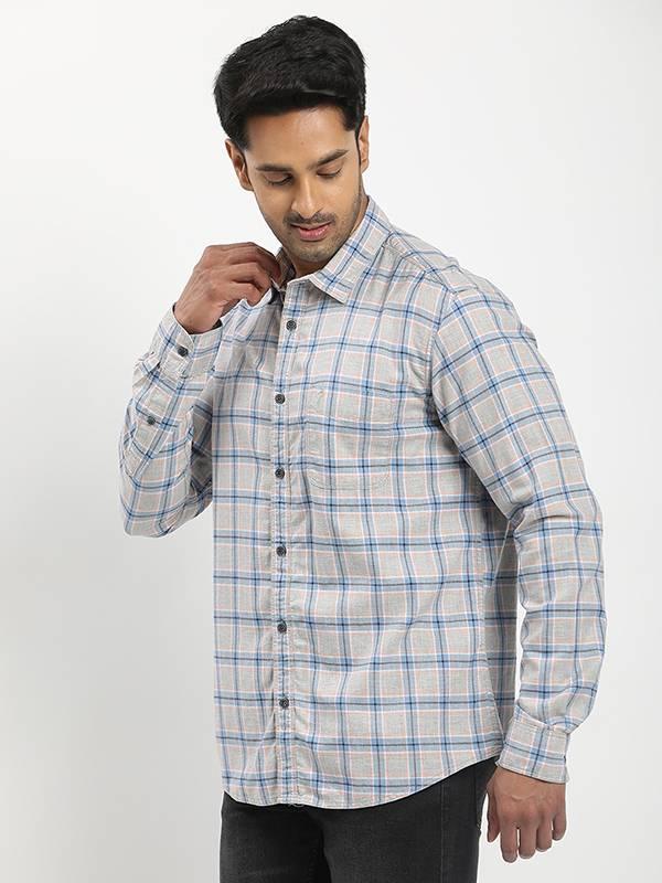 Men's Check Full Sleeves Cotton Shirt - Image 2