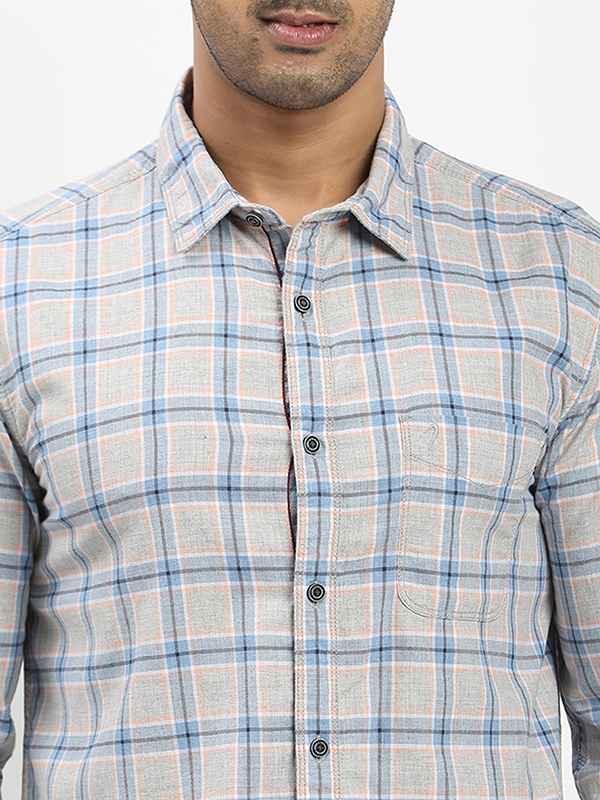 Men's Check Full Sleeves Cotton Shirt - Image 3