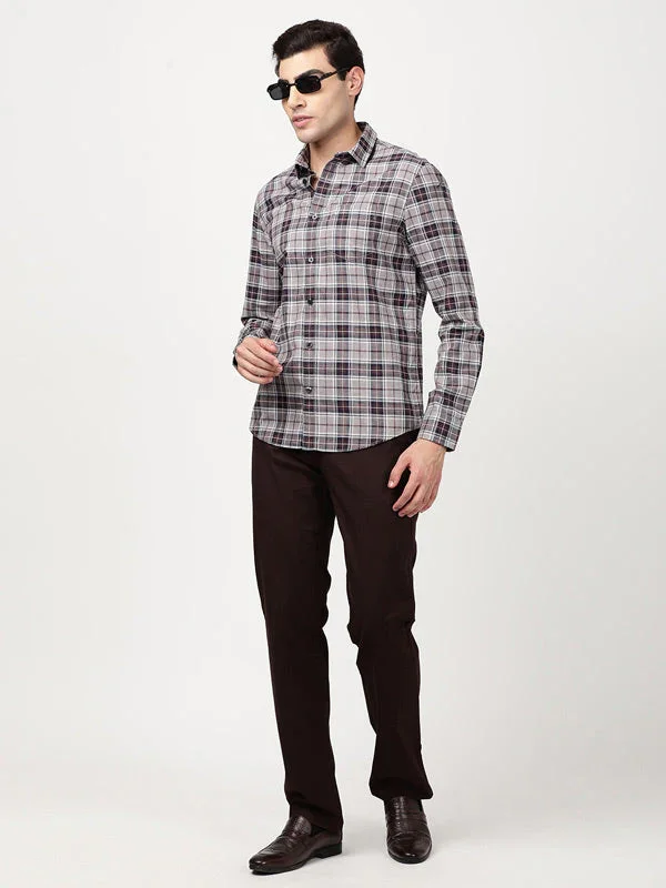 Men's Check Full Sleeves Cotton Shirt - Image 4